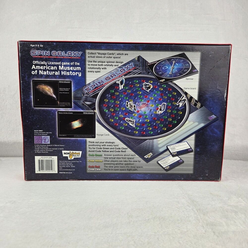 Vintage 2003 Spin Galaxy NASA Rare Board Game Nonviolent Toys Company Complete - Picture 11 of 13